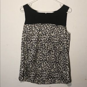 LOFT Leopard Print Top/Blouse